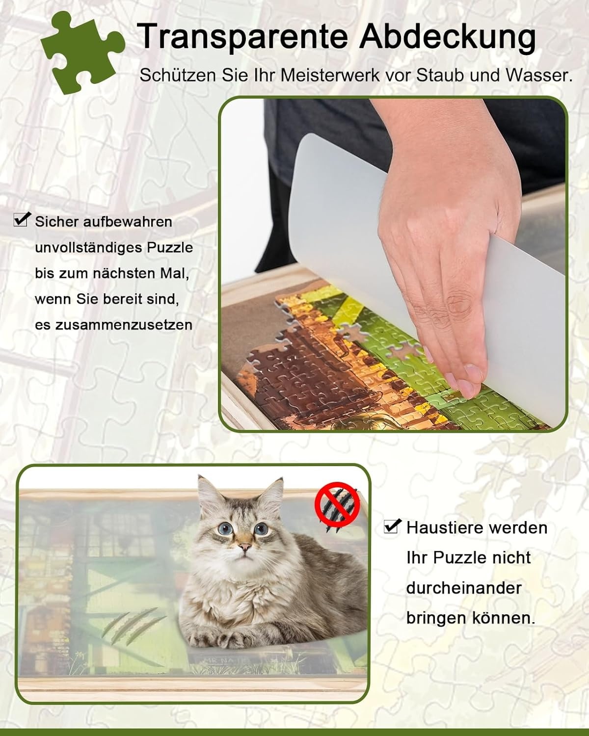 Roterende Puzzelplank met Laden - 1000 Stuks - 27% Korting!