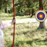 Deweey Strooien Boogschiet Doel (50x50cm) - 28% Korting!