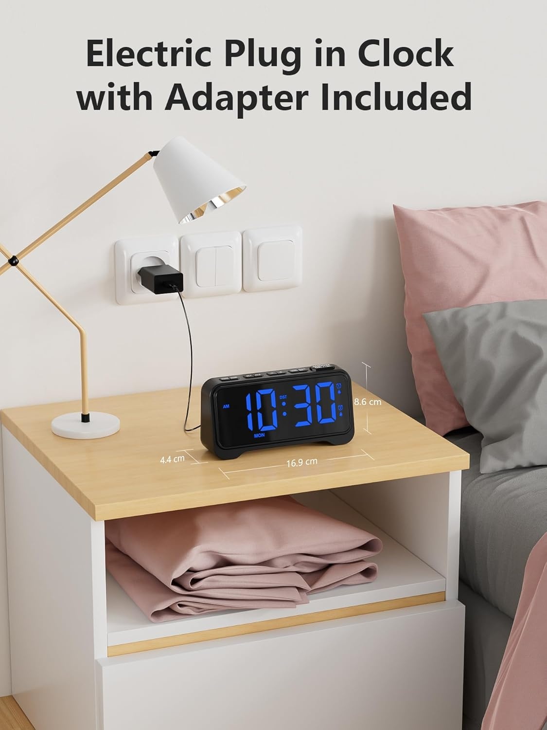 Mesqool Digitale Kinderwekker - Licht, Type-C & USB Oplaadpoort - 23% Korting!