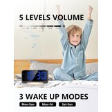 Mesqool Digitale Kinderwekker - Licht, Type-C & USB Oplaadpoort - 23% Korting!