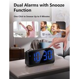 Mesqool Digitale Kinderwekker - Licht, Type-C & USB Oplaadpoort - 23% Korting!