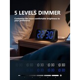 Mesqool Digitale Kinderwekker - Licht, Type-C & USB Oplaadpoort - 23% Korting!