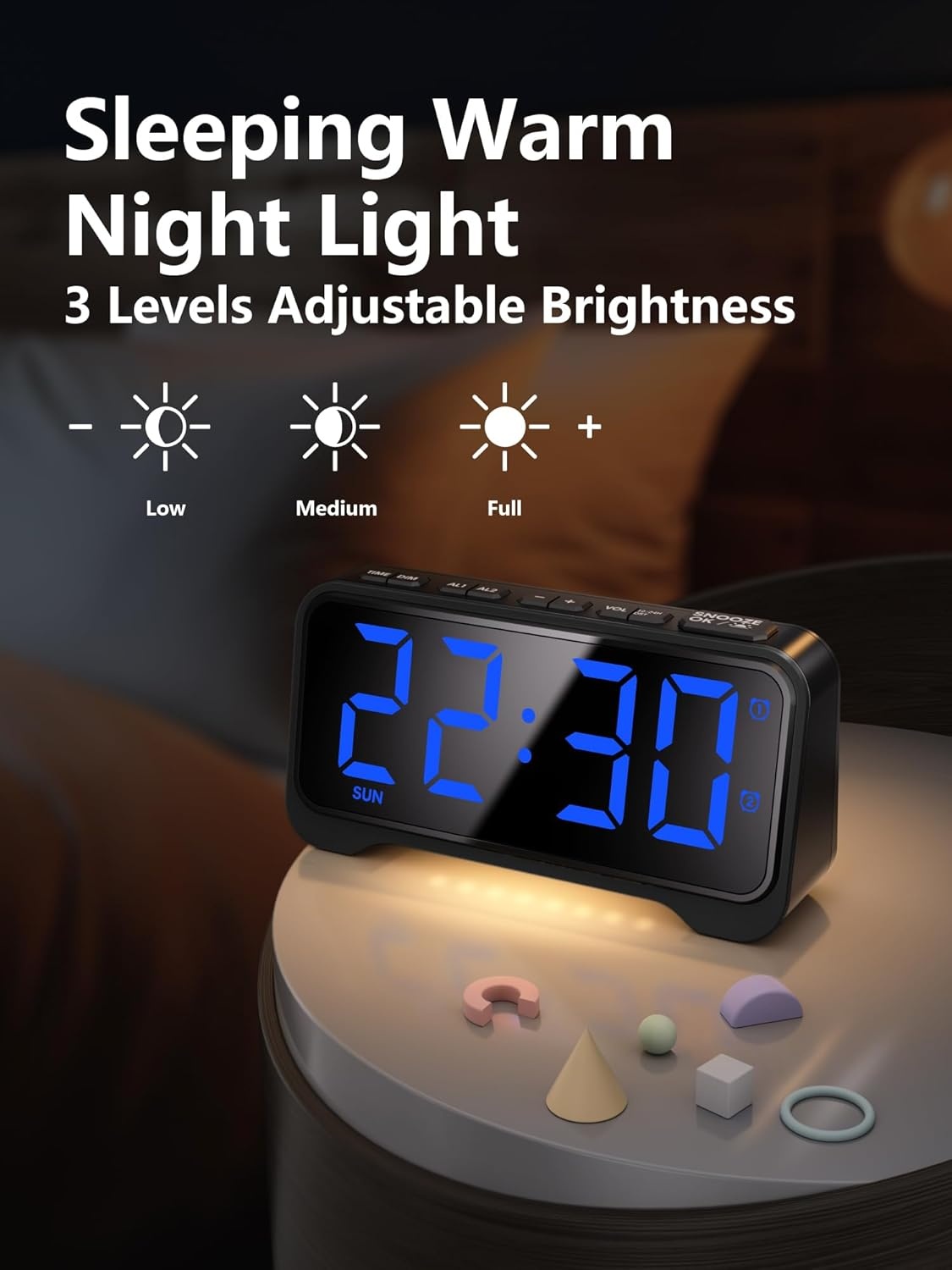 Mesqool Digitale Kinderwekker - Licht, Type-C & USB Oplaadpoort - 23% Korting!