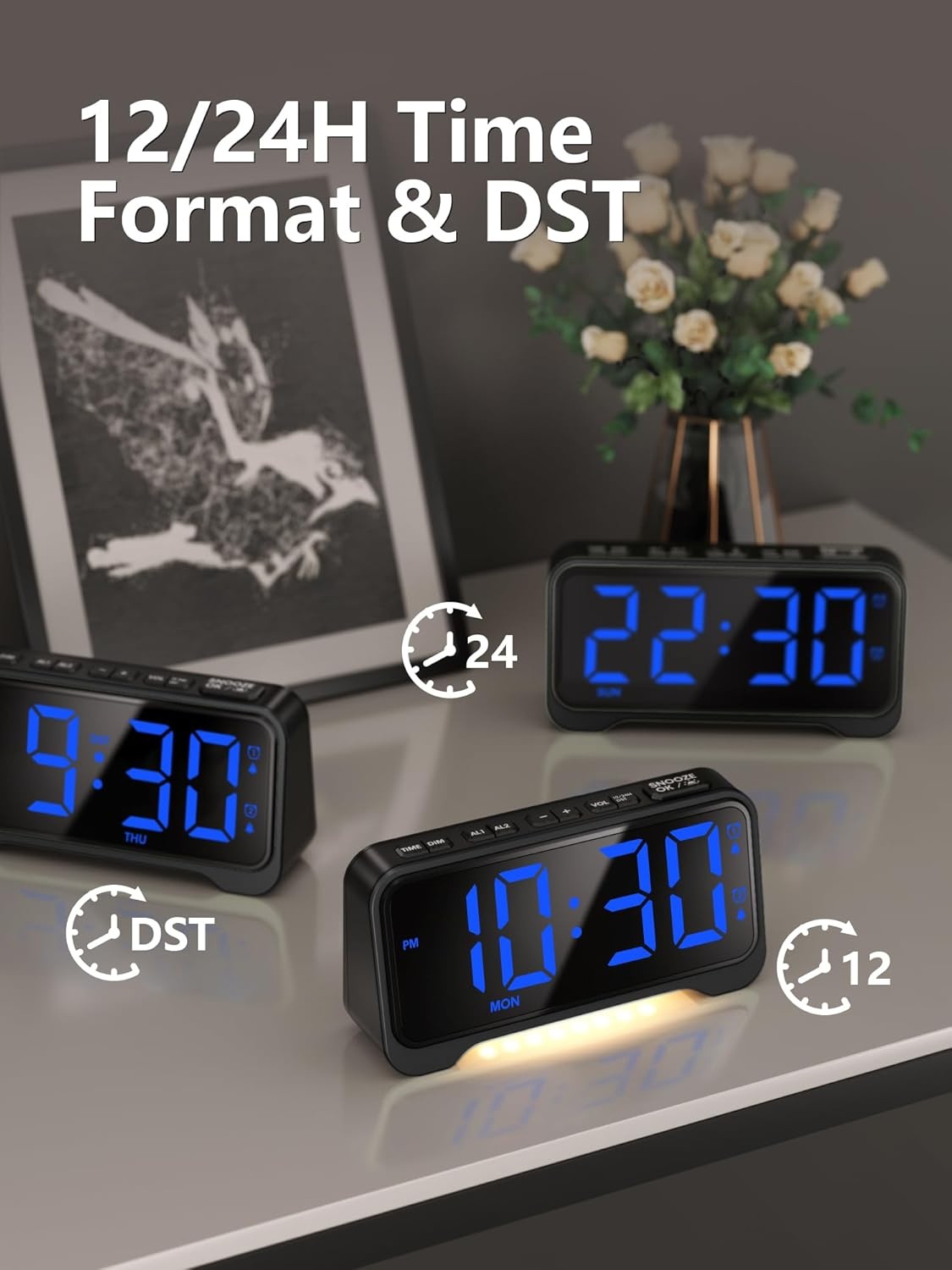 Mesqool Digitale Kinderwekker - Licht, Type-C & USB Oplaadpoort - 23% Korting!