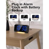 Mesqool Digitale Kinderwekker - Licht, Type-C & USB Oplaadpoort - 23% Korting!