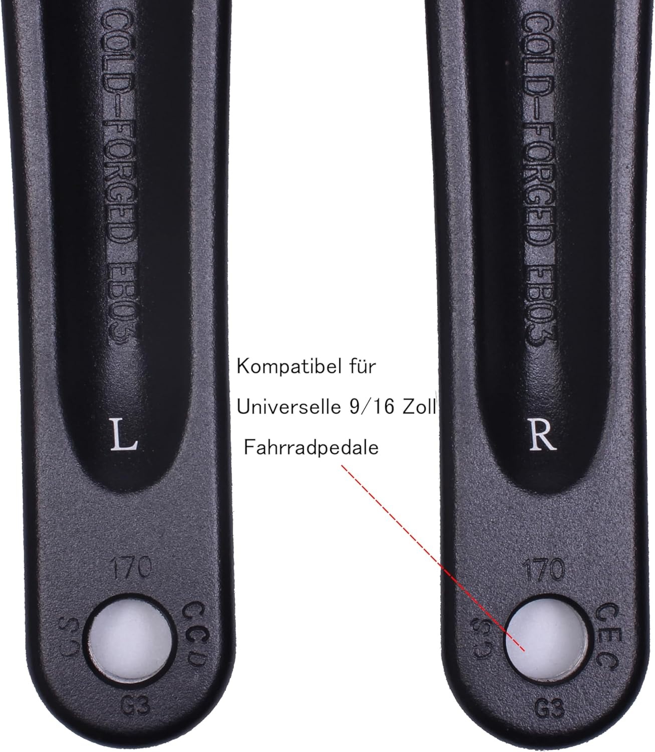 Prowheel Ebike ISIS Kurbelarm - 165/170/175MM | Nu 25% Korting!