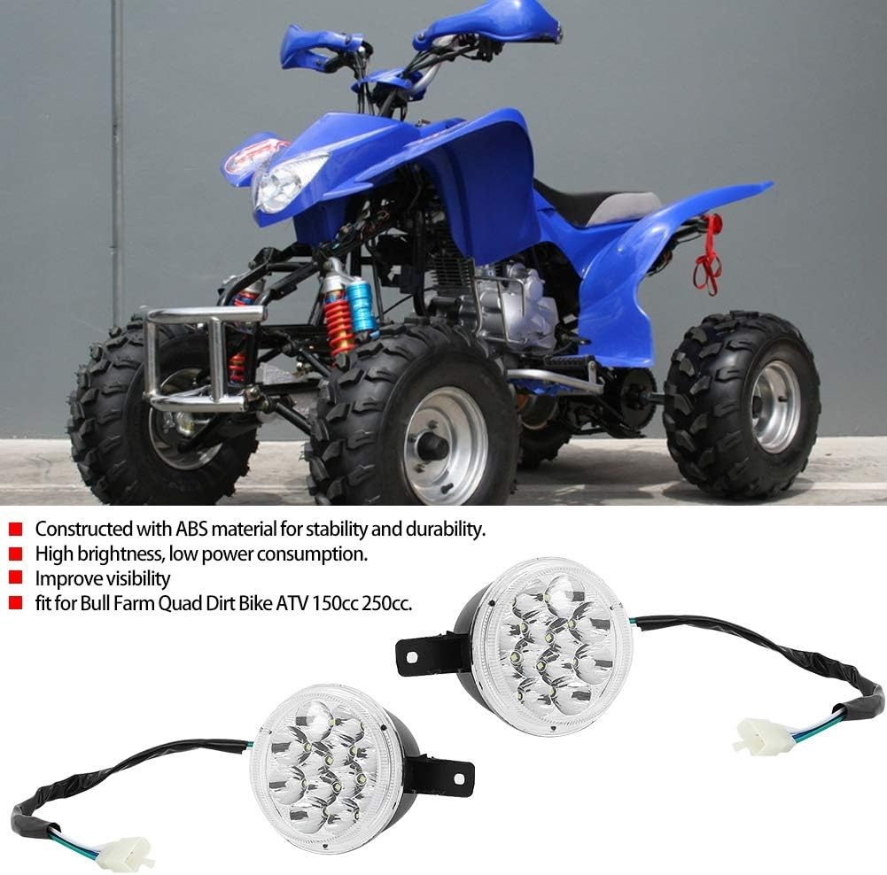 2x Motorfiets LED Koplamp 12V - Ongebruikt met 19% Korting!