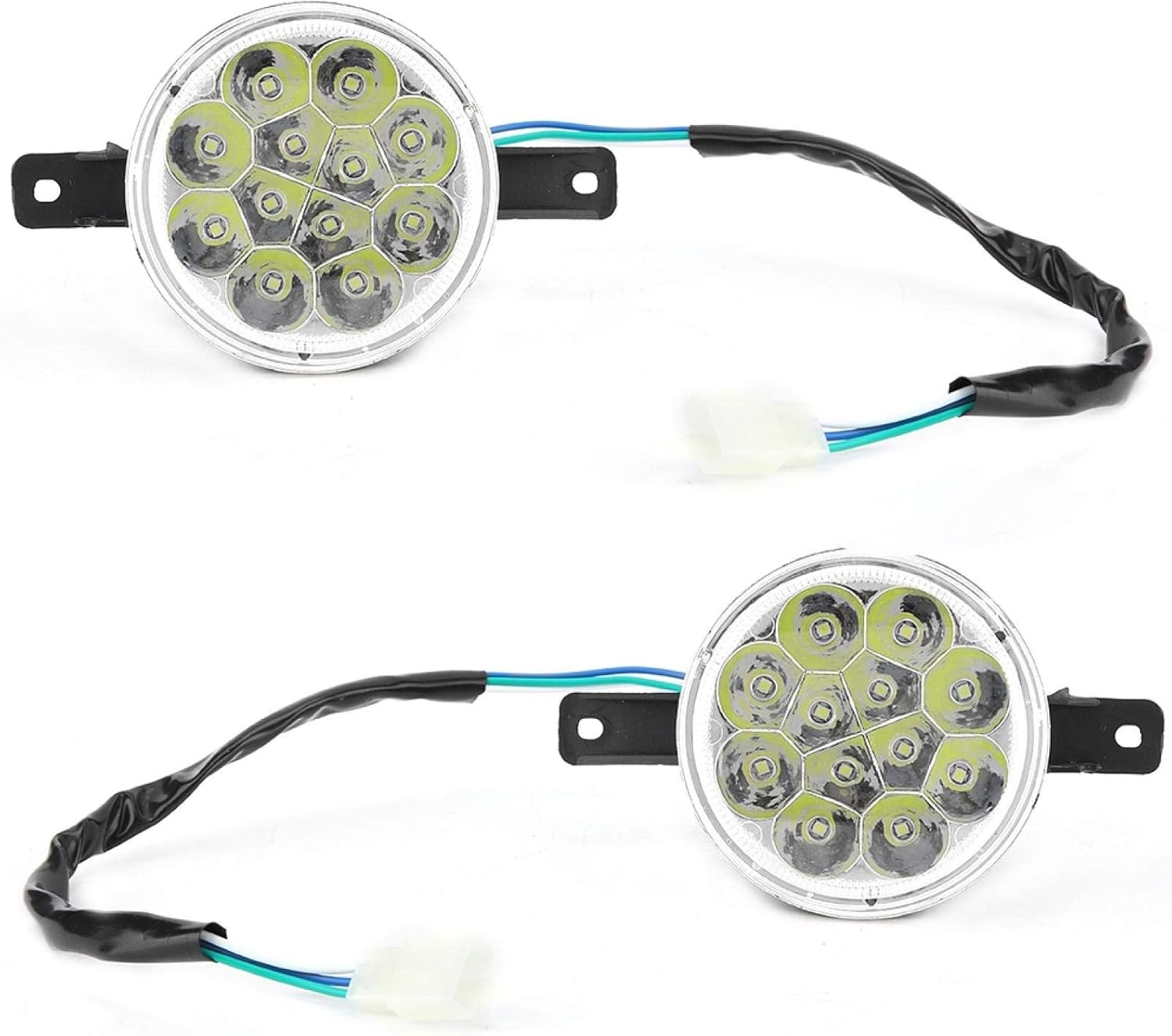 2x Motorfiets LED Koplamp 12V - Ongebruikt met 19% Korting!