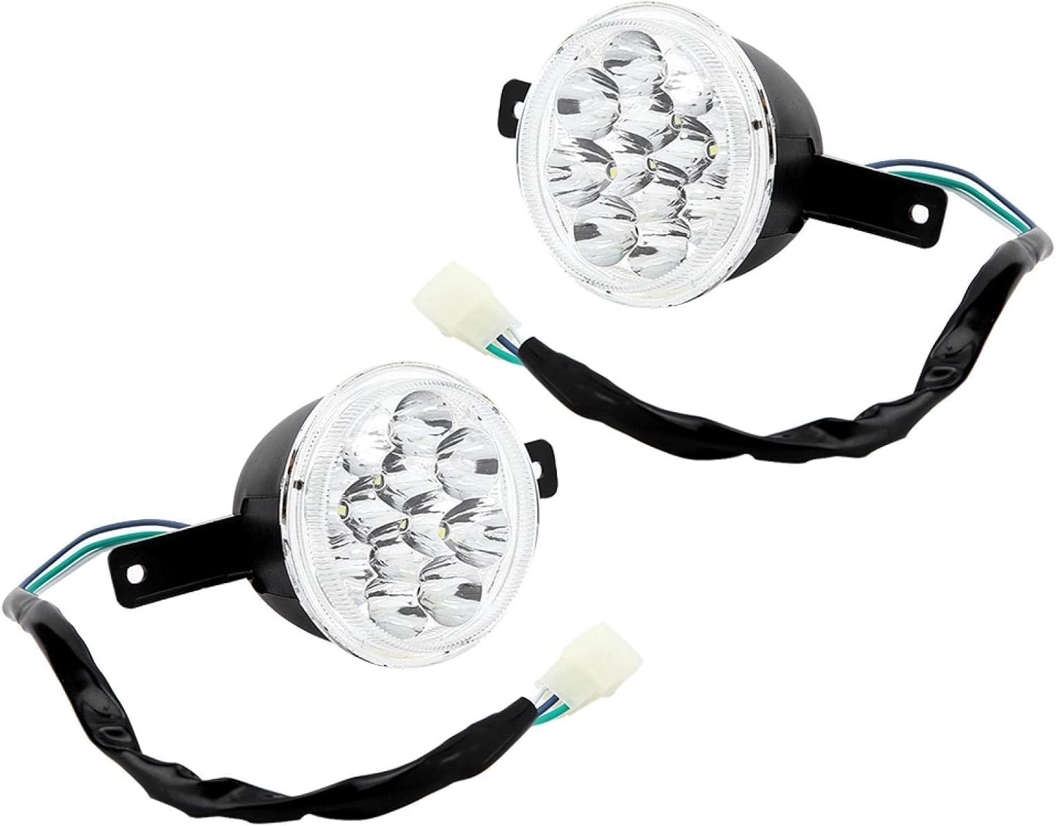 2x Motorfiets LED Koplamp 12V - Ongebruikt met 19% Korting!