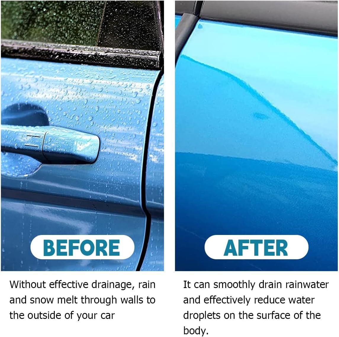 J-vorm RV Regengoot 4.9m - Nu 24% Korting