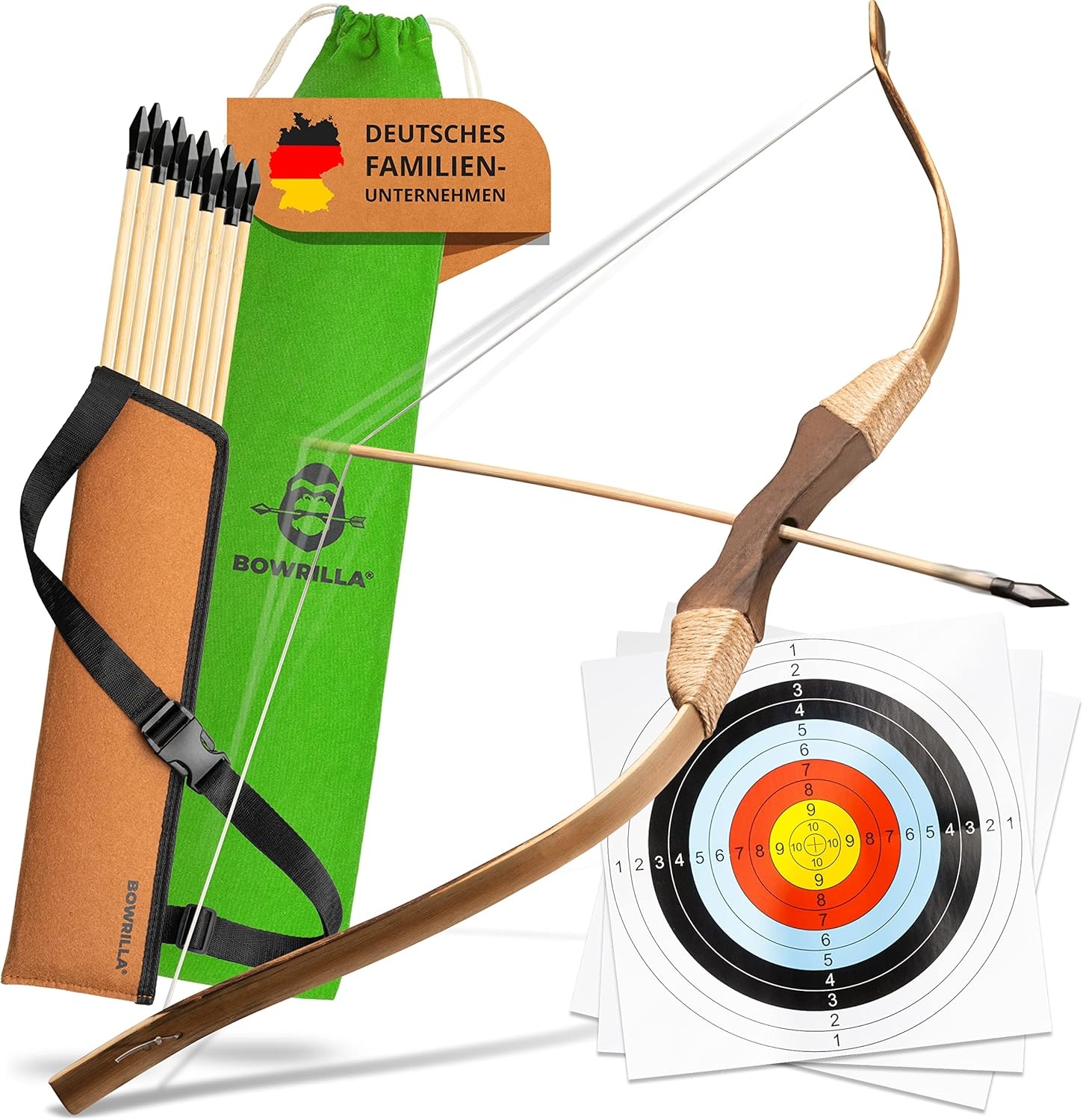 BOWRILLA Boog en pijlset voor kinderen - 8 kg trekkracht | 27% Korting!