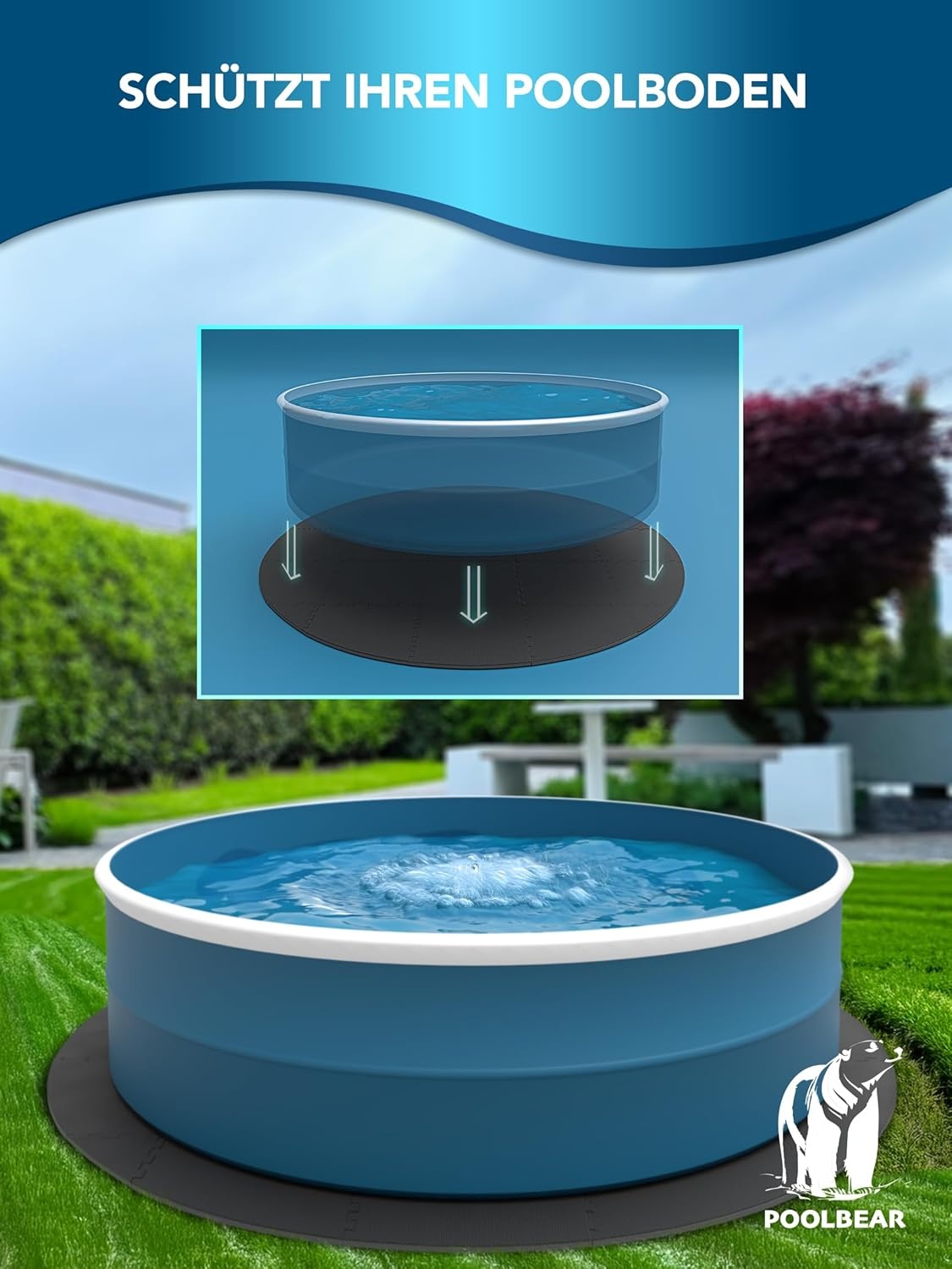 Ronde Whirlpool Onderlegger 200cm - Vloerbescherming & Veiligheid (27% Korting)