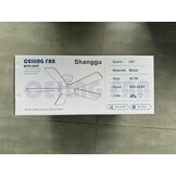 Flush Mount Plafondventilator met Licht - 116cm Zwart - 28% Korting