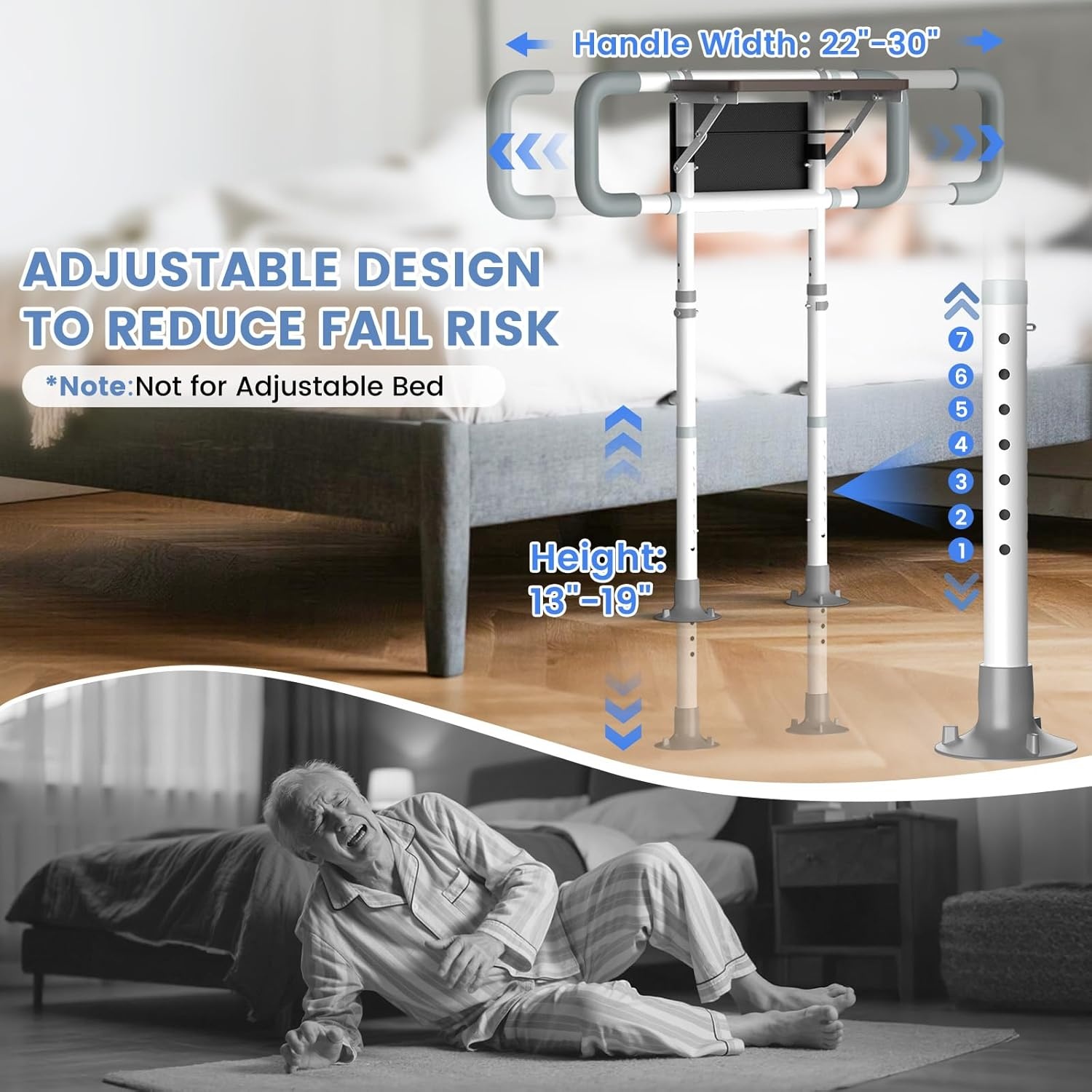 Mixoo Bedrails: 27% Korting! Verstelbaar & Inklapbaar Bureau