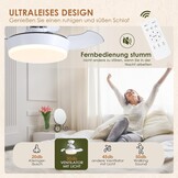 Geretourneerde Plafondventilator met Licht & Afstandsbediening - 60cm - 27% Korting