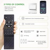 Shanggu Plafondventilator met Licht, 132cm, Wit - Nu 28% Korting!