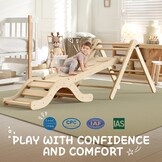 Montessori Klimrek 7-in-1 met Glijbaan | Peuters (1-3jr) | 28% Korting!