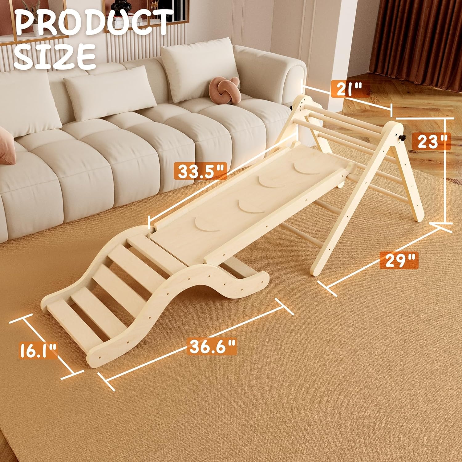 Montessori Klimrek 7-in-1 met Glijbaan | Peuters (1-3jr) | 28% Korting!