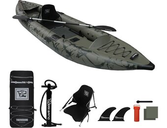 Opblaasbare Kajak Set - 30% Korting | TIGERXBANG | 386x102x27cm