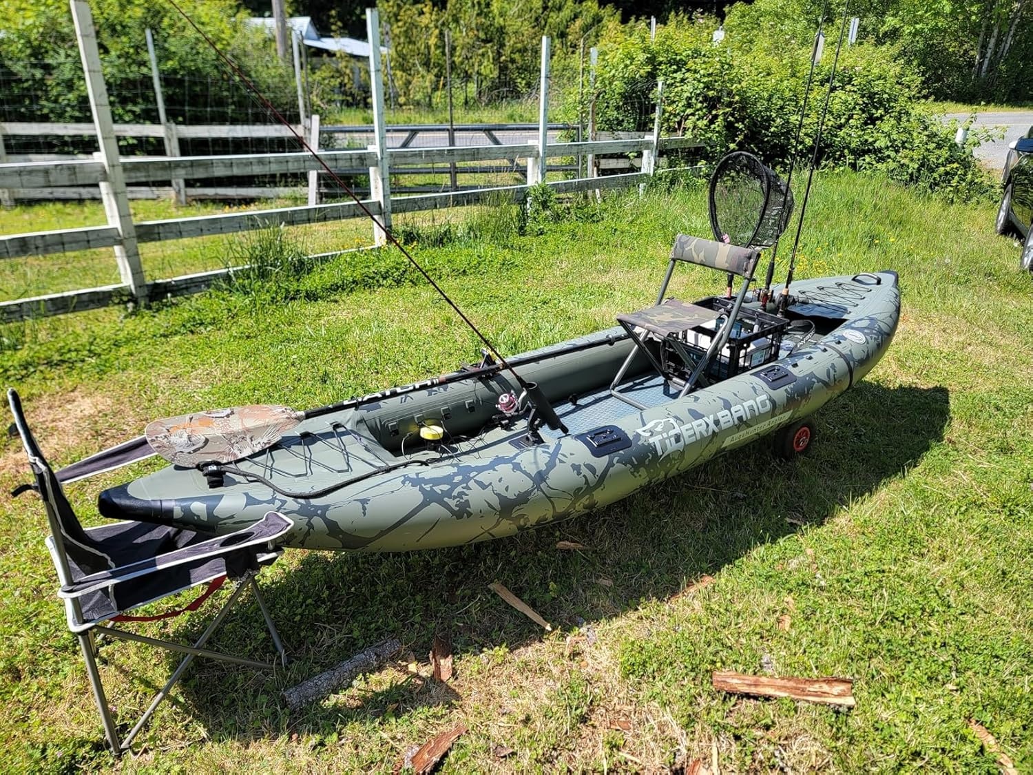 Opblaasbare Kajak Set - 30% Korting | TIGERXBANG | 386x102x27cm