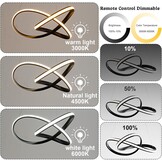 45W Zwarte LED Hanglamp Eettafel - Dimbaar & In Hoogte Verstelbaar (28% Korting!)