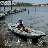 Opblaasbare Kajak Set - 30% Korting | TIGERXBANG | 386x102x27cm