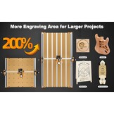 FoxAlien 4080 Uitbreidingskit Masuter Pro CNC Router - 40x80cm Werkgebied - 30% Korting!