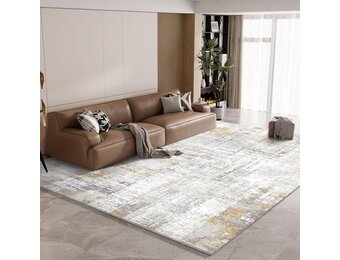 Vamcheer Vloerkleed voor de woonkamer, abstract, modern, kortpolig, antislip, voor slaapkamer, grote tapijten, superzacht, dikke spons, 200 x 300 cm