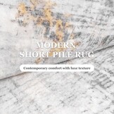 Vamcheer Vloerkleed voor de woonkamer, abstract, modern, kortpolig, antislip, voor slaapkamer, grote tapijten, superzacht, dikke spons, 200 x 300 cm