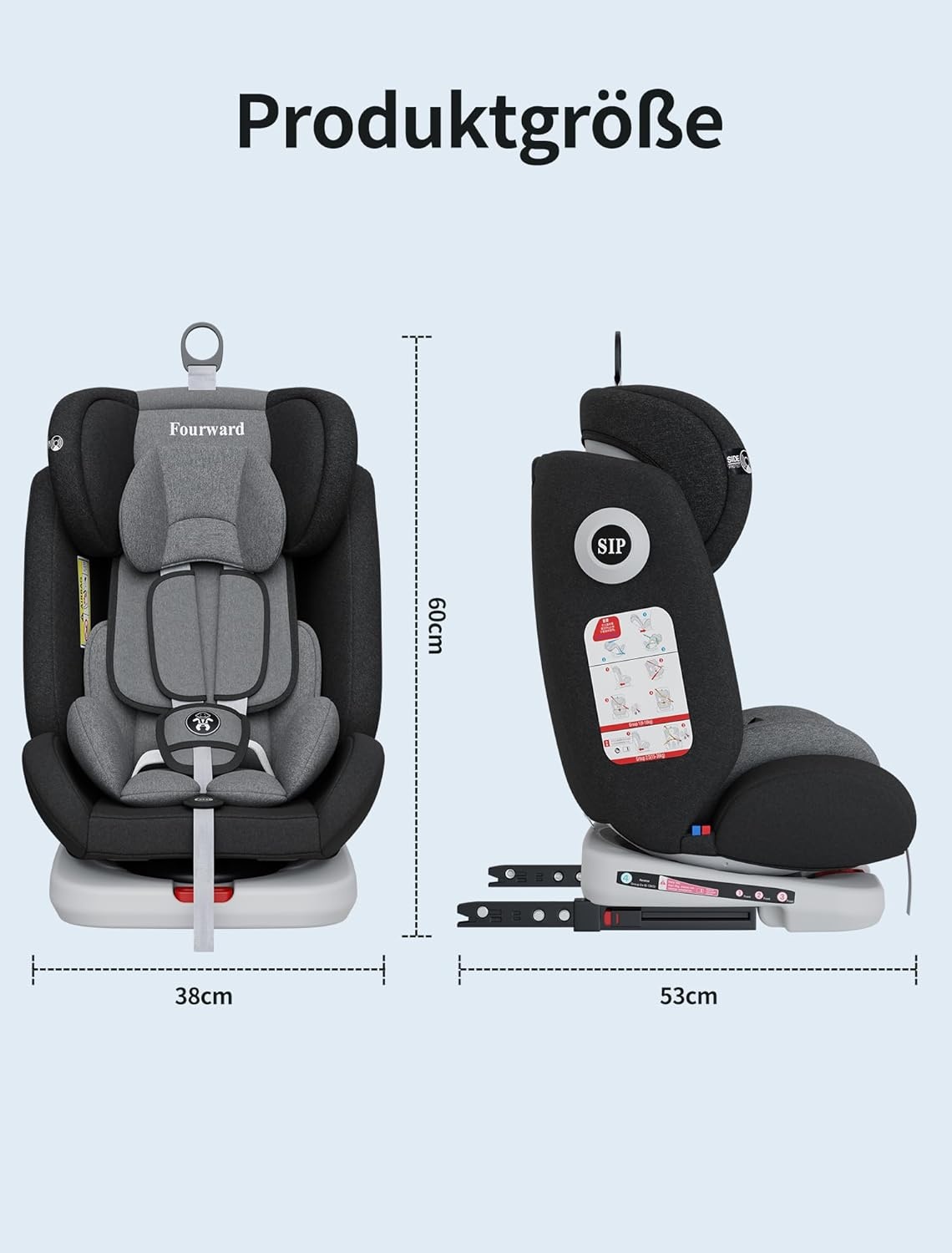 Fourward Baby Autostoel 360° Rotatie | ISOFIX | 9-36kg | 28% Korting