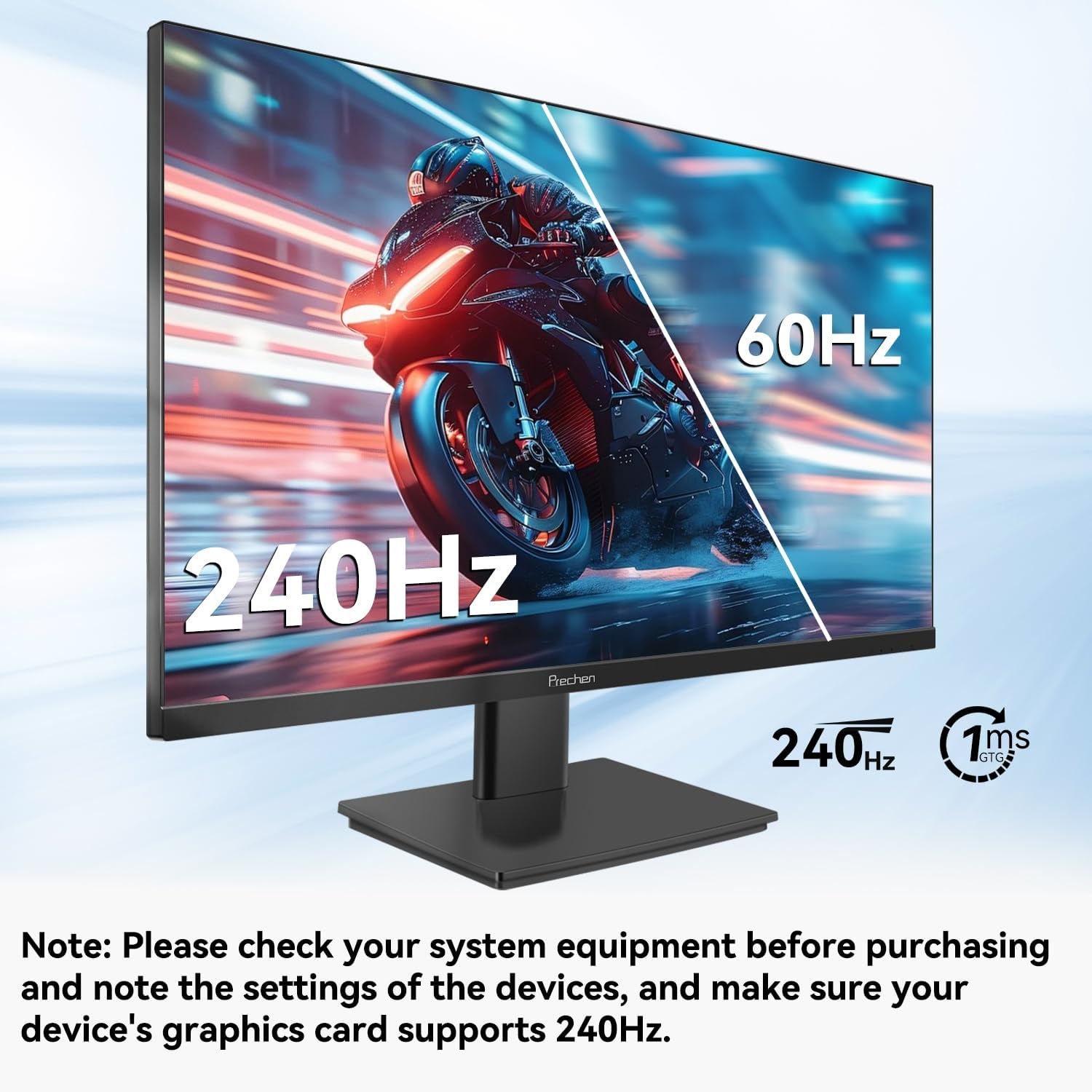 27" QHD 240Hz Gaming Monitor | 1ms | 29% Korting