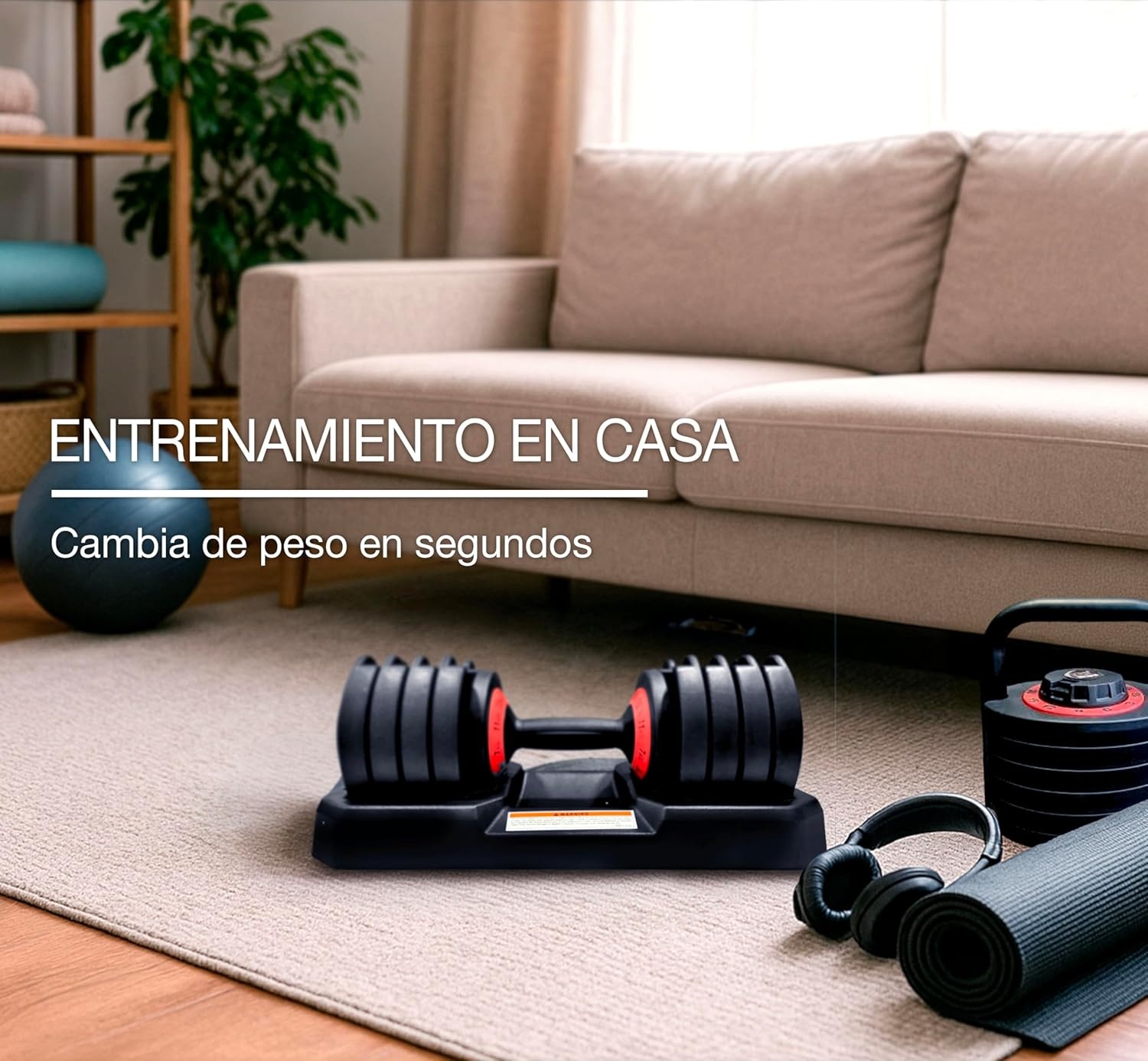 Verstelbare Dumbbell 20kg Rockpull - 29% Korting!