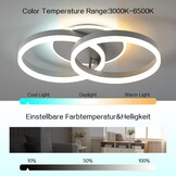 LED Plafondlamp Woonkamer 50cm - 36W Design met Afstandsbediening - 28% Korting!