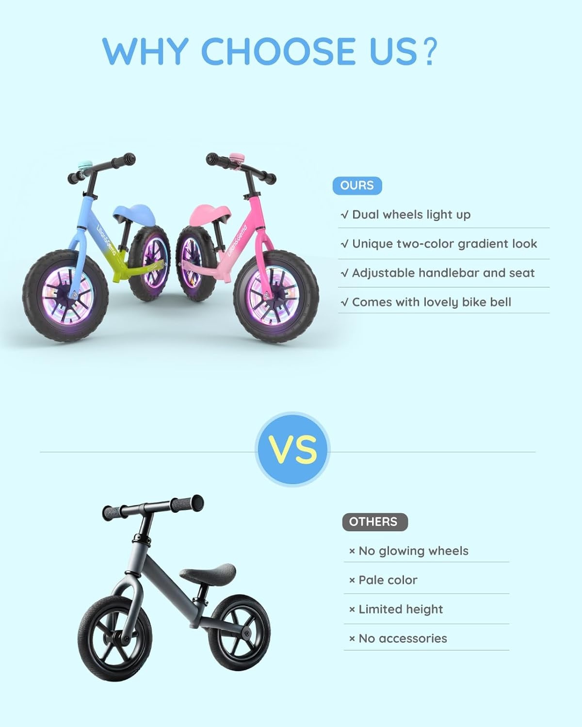 Lilian&Gema Loopfiets Kinderen (2-5 jr) - Koolstofstaal - 26% Korting!