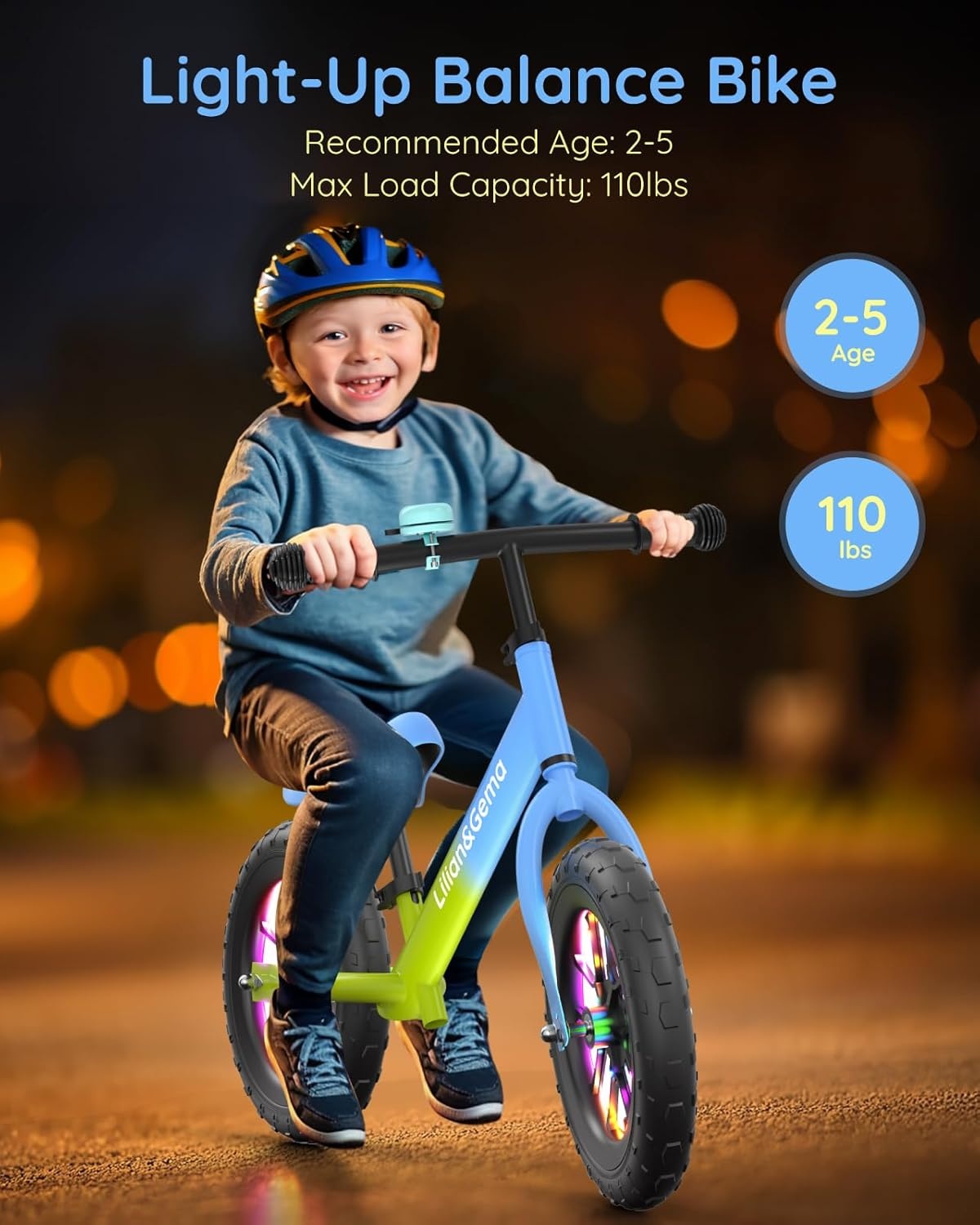 Lilian&Gema Loopfiets Kinderen (2-5 jr) - Koolstofstaal - 26% Korting!