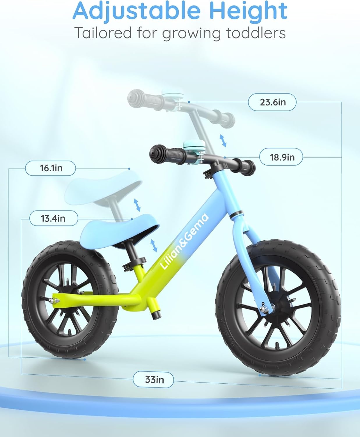 Lilian&Gema Loopfiets Kinderen (2-5 jr) - Koolstofstaal - 26% Korting!