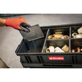 6-in-1 XL assortimentskoffer, werkplaatswagen, rolbox, mobiele werkplaatskoffer, kunststof schuifladen, gereedschapskoffer op wielen