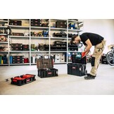 6-in-1 XL assortimentskoffer, werkplaatswagen, rolbox, mobiele werkplaatskoffer, kunststof schuifladen, gereedschapskoffer op wielen