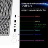 GAMDIAS ATX Argus E3 v2 RGB Tower met glasplaat (BL