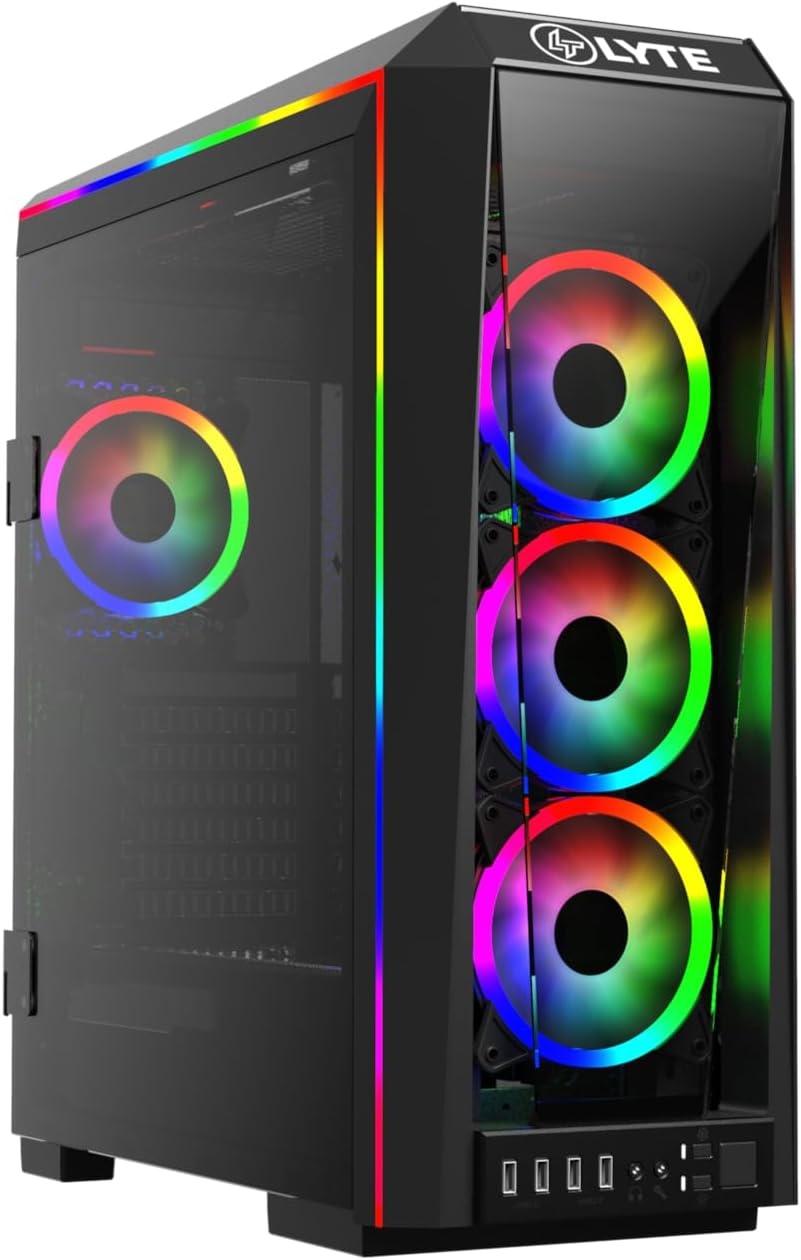GAMDIAS ATX Argus E3 v2 RGB Tower met glasplaat (BL