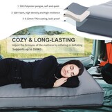 Origem Zelfopblazende slaapmat van schuim met elektrische pomp, 10 cm dik, opblaasbaar, gemakkelijk op te blazen en leeg te maken, geschikt voor camping en strand