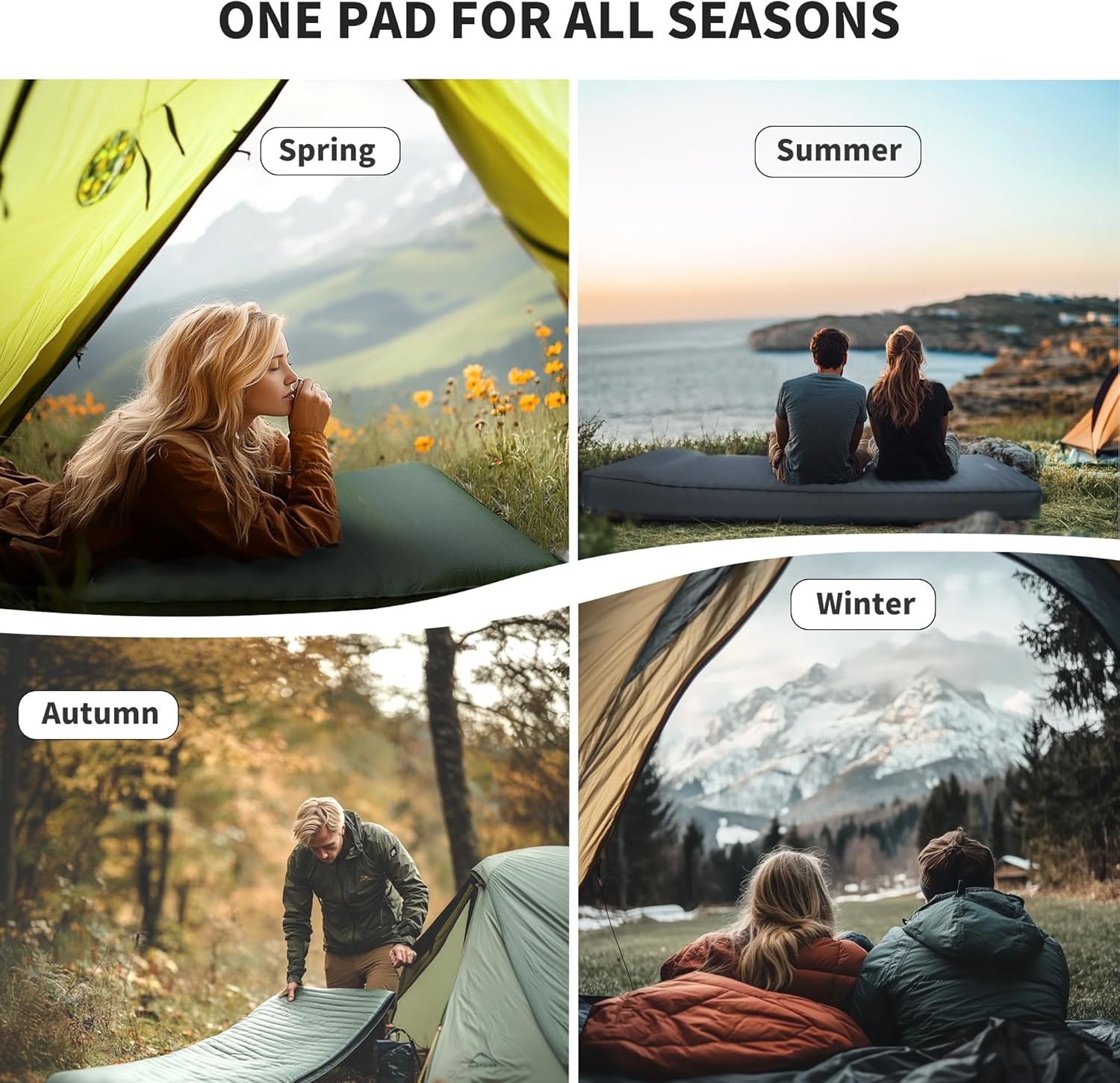 Origem Zelfopblazende slaapmat van schuim met elektrische pomp, 10 cm dik, opblaasbaar, gemakkelijk op te blazen en leeg te maken, geschikt voor camping en strand