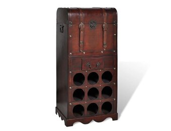 vidaXL Wijnrek Hout (9 flessen) - 61% Korting!