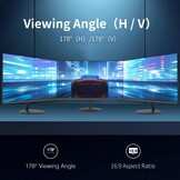 27 inch computermonitor, FHD 1080p, 144Hz, IPS, kantoor- en gamingmonitor, 4ms reactietijd, 3-zijdig frameloos, ultradun, VESA-monteerbaar, anti-blauw lichtontwerp, HDMI, DP