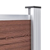 vidaXL Schutting 175x105 cm HKC bruin