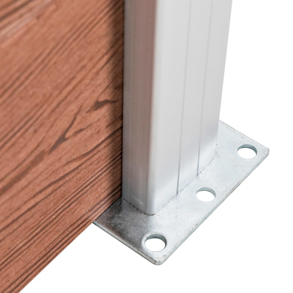 vidaXL Schutting 175x105 cm HKC bruin