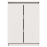 VidaXL Dressoir Grenenhout Wit - 60x36x84 cm - 77% Korting!