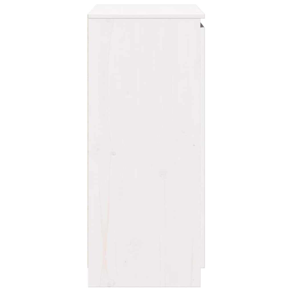 VidaXL Dressoir Grenenhout Wit - 60x36x84 cm - 77% Korting!