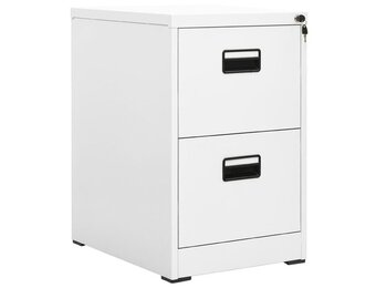 vidaXL Archiefkast Staal Wit - 34% Korting