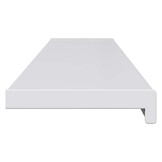 vidaXL Raamsokkel Wit 160x20x4.5cm - 30% Korting